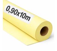 OFITURIA Papel Kraft Amarillo Pastel - Rollo 0,90x10m - 3 Rollos - Papel de Embalaje y Regalo - Manualidades y Patrones de Costura - Resistente y Fácil de Cortar