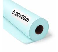 OFITURIA Papel Kraft Azul Pastel - Rollo 0,90x20m - 3 Rollos - Papel de Embalaje y Regalo - Manualidades y Patrones de Costura - Resistente y Fácil de Cortar