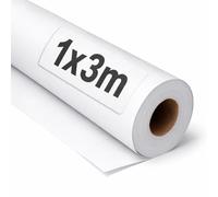 OFITURIA Papel Kraft Blanco - Rollo 1x3m - 3 Rollos - Papel de Embalaje y Regalo - Manualidades y Patrones de Costura - Resistente y Fácil de Cortar