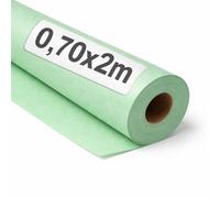 OFITURIA Papel Kraft Verde Pastel - Rollo 0,70x2m - 6 Rollos - Papel de Embalaje y Regalo - Manualidades y Patrones de Costura - Resistente y Fácil de Cortar