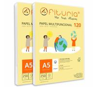 Ofituria - Paquete Folios A5 120gr 500 Hojas Blancas Papel Multifuncional