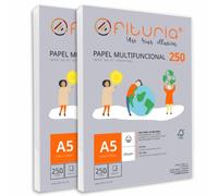 Ofituria - Paquete Folios A5 250gr 500 Hojas Blancas Papel Multifuncional