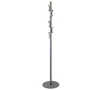 OFITURIA® Perchero de Pie Colgador de Ropa Metálico Color Plata con 6 Colgadores de Abs Plata