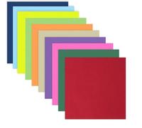 OFIXO - Juego de 200 hojas de papel de origami cuadrado de doble cara, color liso, multicolor para niños, para álbumes de recortes y manualidades, papel origami sin línea, 38,1 x 38,1 cm, colores