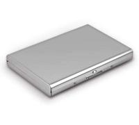 OFIXO Tarjetero protector de acero inoxidable para tarjetas de crédito, funda delgada de metal para tarjetas de crédito para mujeres u hombres (Mat-Silve), plateado mate, cartera delgada