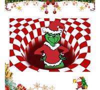 OFKAFEZV Felpudo de Navidad, Felpudo Entrada Casa 60 x 40cm Alfombra Navidad Antideslizante, Alfombrillas Decorativas para el Salón el Baño la Cocina, Welcome Felpudo de Puerta