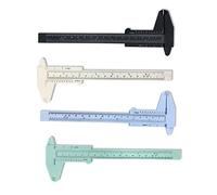 OFKPO 4 Pcs Calibre Vernier de Plástico 150mm para Medir Interior, Exterior, Profundidad ect