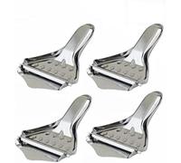 OFKPO 4 PCS Exprimidor Manual de Limón Prensa para Limones, Frutas Naranja Cítricos Mano Prensa de Acero Inoxidable Plata