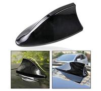 OFKPO Antena de Aleta de Tiburón Universal Antena de Techo Coche Aéreo de Señal de Radio Am/Fm de Extremo de Techo de Coche con Adhesivo Negro