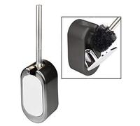OFKPO - Cepillo de Inodoro para Inodoro, Soporte de Cepillo de Inodoro extraíble en Pared, Cepillo para Limpieza de la habitación, diseño Moderno Decorativo - Negro