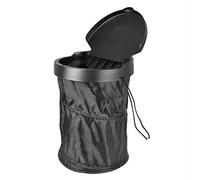 OFKPO Contenedor Plegable para el Coche, Basura para el Coche, a Prueba de Fugas para Viajar, Caja de Almacenamiento,negro