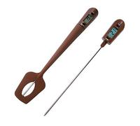 OFKPO Espátula de Silicona de Cocina con Termómetro Digital para Carnes, Chocolate, Leche ect