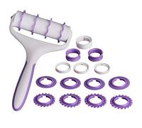 OFKPO Herramienta Cortadora de Masa,Nuevo Conjunto de Cordón de Rodillo de Pastel,Pastel de Azúcar en Relieve Conjunto de Encaje de la Rueda del Molde