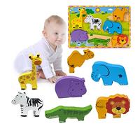 OFKPO Juego de Rompecabezas de Madera 3D para niños, Juguete Educativo, Regalo para bebés, niños, niñas