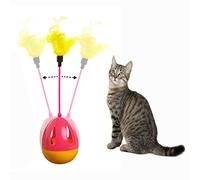 OFKPO Juguete Interactivo para Gatos, Plumas, Juguete para Gatos Pequeños Interior