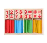 OFKPO Material Educativo Matemático Stick de Madera para Niños Ayudas a la Enseñanza de Matemáticas para el Jardín de Infantes
