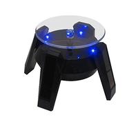 OFKPO Plataforma Giratoria Eléctrica,Display Stand Placa Giratoria para Exhibición con Luz LED