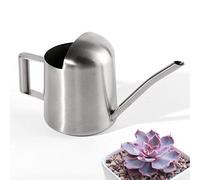 OFKPO Regadera Pequeña,Acero Inoxidable Regadera para Casa Interior Plantas de Riego Largo Canalón Olla de Riego 300 ml