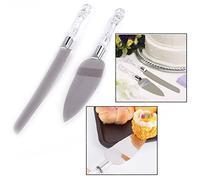 OFKPO Set de 2 Servidores de Tartas de Acero Inoxidable, Rebanador de Postre, Cubertería de Acero Inoxidable para Tartas Pastelero para Bodas, Cumpleaños y Fiestas