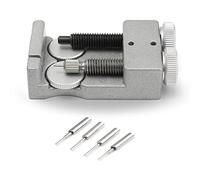 OFKPO Tornillo de Doble Reloj Banda Correa Link Pin Remover Kit de Herramientas de Reparación con 4 Pines Extra para Todo Tipo de Metal Reloj Banda o Pulseras para Relojeros