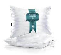 OFNEED Juego de 2 almohadas de cama para dormir de hotel, tamaño Queen, calidad de hotel refrescante, alternativa de plumón, almohadas para dormir de lado y de espalda, almohadas súper suaves y