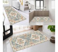 OFOFNG Alfombra Larga para Pasillo,Alfombra de Cocina,Pasillo,Antideslizante,Marruecos Multicolor 70x350cm,para Cocina,Dormitorio,Comedor,poliéster,Personalizable,por Metros
