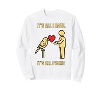 Ofrenda de Aves Corazón Diseño Gráfico Sudadera