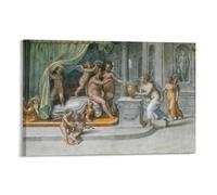 Ofrenda de regalos a Vertumnus y Pomona-Raphael pósteres de arte de pared, lienzo, impresiones en lienzo, decoración de pósteres, obras de arte de 60 x 90 cm