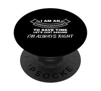 Oftalmólogo Always Right Eye and Vision Doctor PopSockets PopGrip Adhesivo