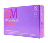 Oftan Mácula Omega 90 Cápsulas (Tratamiento 3 Meses) - Con Omega 3 (DHA/EPA), Luteína, Zeaxantina, Zinc y Vitaminas C y E - Suplemento para la Salud Ocular y la Visión - Protección Antioxidante