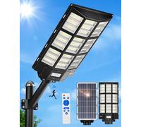 Ofuray Of-7200W Farolas Solares Exterior, Regulable 3000K/4000K/6500K Luz Led Solar, Potente Foco Solar Exterior con Sensor de Movimiento, IP67 Impermeable Farola Para Jardin, Patio,Garajes
