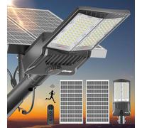 Ofuray Of-8800W Farolas Solares Exterior con Sensor de Movimiento, 6500K Farola Potente con Control Remoto, IP67 Impermeable Luz Solar Exterior, Lampara Solar para Jardin, Garaje, Calle