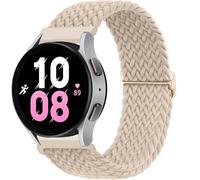 OFWAX Correa de nailon para Samsung Galaxy Watch 7, 6, 5, 4, 40mm, 44mm, 6Classic, 43/47mm, 20mm, 22mm, banda trenzada Solo Loop para Huawei Watch 3 4Pro(Flesh pink,20mm)