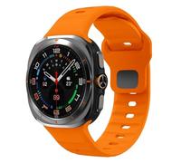 OFWAX Correa deportiva de silicona para Samsung Galaxy Watch Ultra, banda de dos colores con bucle suave de 47mm para Samsung Galaxy 7 Ultra, correas de reloj sin huecos(824O)