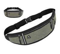 OFWAX Riñonera casual impermeable para mujeres y hombres, multifuncional, para correr, para teléfono, bolsa de pecho para mujer, Verde militar, Talla única