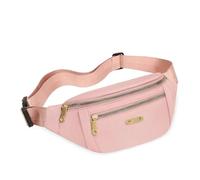 OFWAX Riñoneras para mujer, Oxford, color ocio, bandolera, bandolera, bolsas de pecho, bolsas de mensajero con cinturón a juego, Pink, Talla única