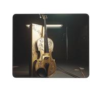OFYGJFB Alfombrilla cuadrada para mouse con bordes cosidos, 21 x 26 cm, alfombrilla de mouse pequeña para mouse inalámbrico, magníficas alfombrillas de ratón de violonchelo para laptop, juegos