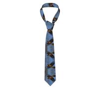 OFYGJFB Corbata para hombre, corbata romántica reversible para boda y negocios, Foto de The Red Kite Bird 5, One Size