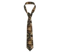 OFYGJFB Corbata para hombre, el viento sopla en las hojas, corbata reversible ajustada para bodas y negocios, The Pyramid Of The Lost World 4, One Size