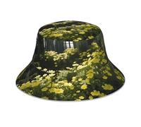 OFYGJFB Gorro de invierno para mujeres y hombres, diseño personalizado único, cálido y elegante, el mamut dorado en las ruinas, Las flores en el castillo, M-L