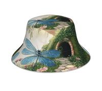 OFYGJFB Gorro de invierno para mujeres y hombres, diseño personalizado único, cálido y elegante, gorro de fin del mundo del desierto, Libélulas en Candy Land, M-L