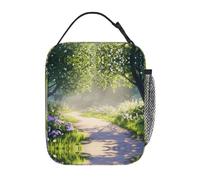 OFYGJFB Lonchera aislada para hombres y mujeres, Beautiful Paths in the Forest con diseño de impresión completa, reutilizable, lonchera de gran capacidad a prueba de fugas