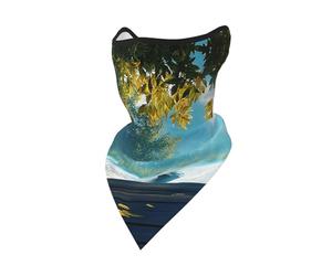 OFYGJFB Polaina de protección para el cuello y la cara, el verano es ilusorio, pasamontañas para tumbarse en la playa, máscara de bufanda, resistente al viento, transpirable, para hombres y mujeres