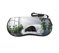 OFYGJFB Sad walrus - Funda para gafas de viaje, neopreno ultraligero con clip para llaves y protector de arañazos