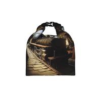 OFYGJFB The Train is Running in a Medieval Tavern Print Roll Top Bolsa de almuerzo aislada ajustable y a prueba de fugas