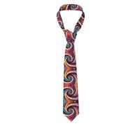 OFYGJFB UkiyoeBlueWave - Corbata reversible para hombre, para bodas y negocios, Tornado 10, One Size