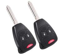 OGATOO Mando a distancia de entrada sin llave, llavero para puerta de coche para Dakota Durango Ram 1500 2500 3500 Jeep Grand Cherokee 2005-2009, 3 botones, OHT692427AA, KOBDT04A, 05175786AA (paquete