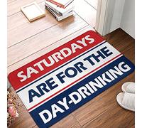 OGBD Doors For House Saturdays Are For The Day-Drinking Tapete divertido para el baño, tapete de invierno para exteriores (50 x 80 cm)