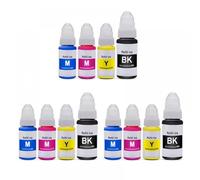 OGBtkLOrs Botella de Recarga de Tinta a Base de Agua 1-3SET GI-490 Dey Compatible con Impresora G1400 G1410 G1411 G2400 G2410 G2411 G3400(3 Set)