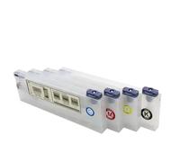 OGBtkLOrs Cartucho de Tinta Recargable con Tanque de 220ML, Sistema Ciss de Tinta a Granel Compatible con Roland VS-640i BN-20 VS-540i VS-300i VS-420 VP-500i SJ-745(4 Cartridge)